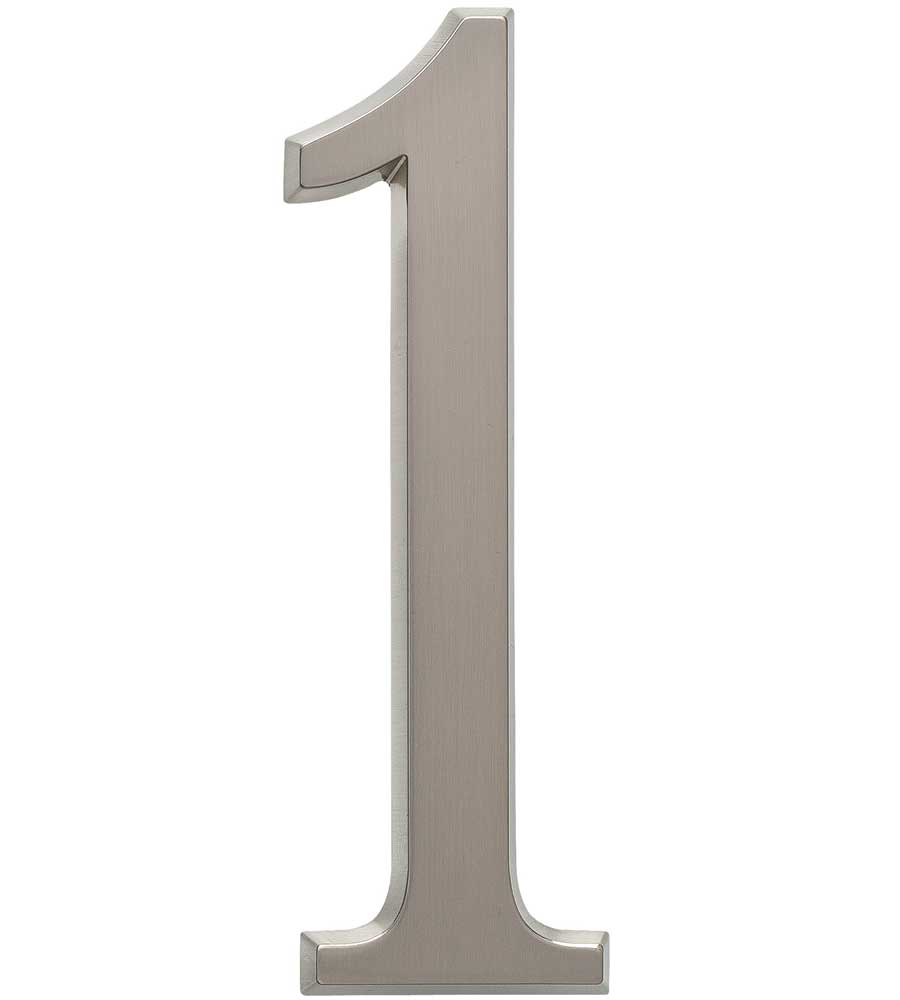 Design-It 4.75 Inch Numbers - Matte Silver