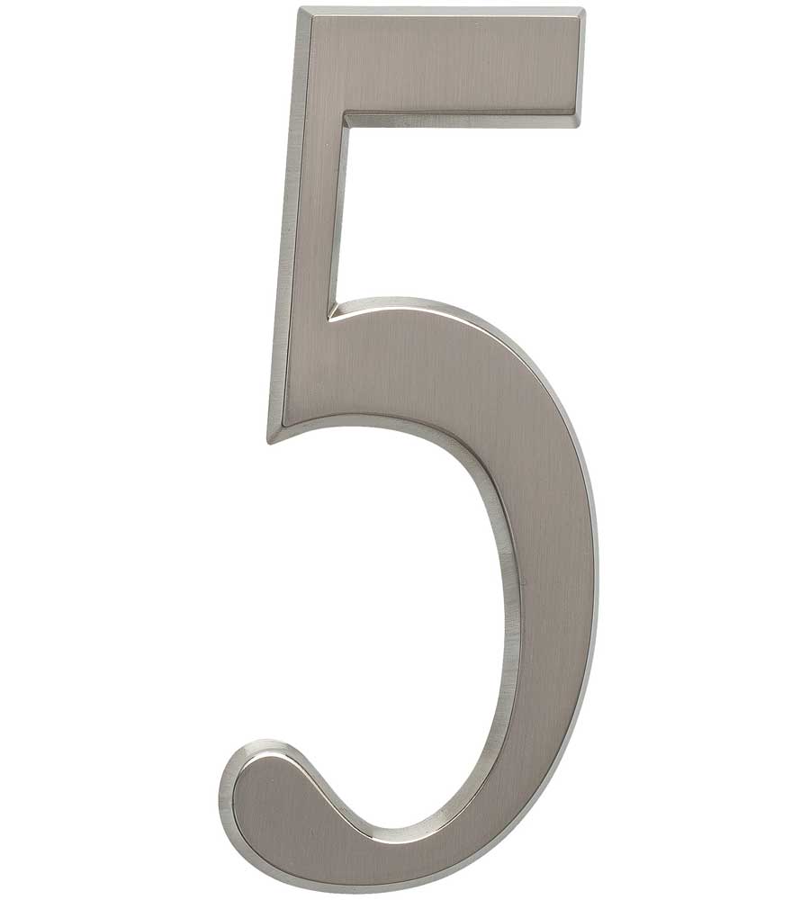Design-It 4.75 Inch Numbers - Matte Silver