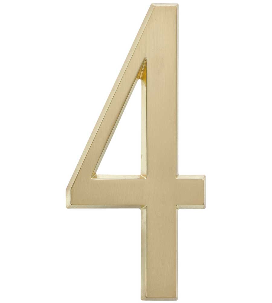 Design-It 4.75 Inch Numbers - Matte Gold