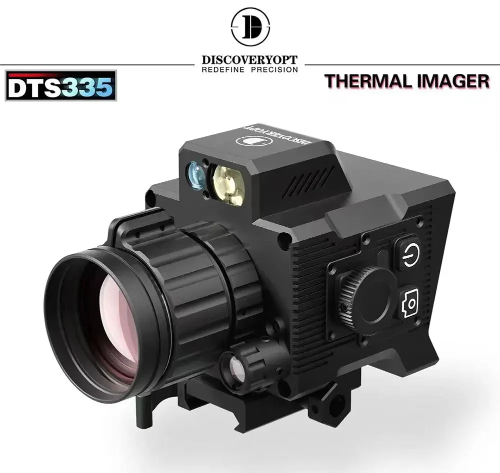 DTS642 Tactical Thermal Scope — Monocular Infrared Clip-On with 4 Pseudo-Color Modes, WiFi & Shockproof Design for Hunting
