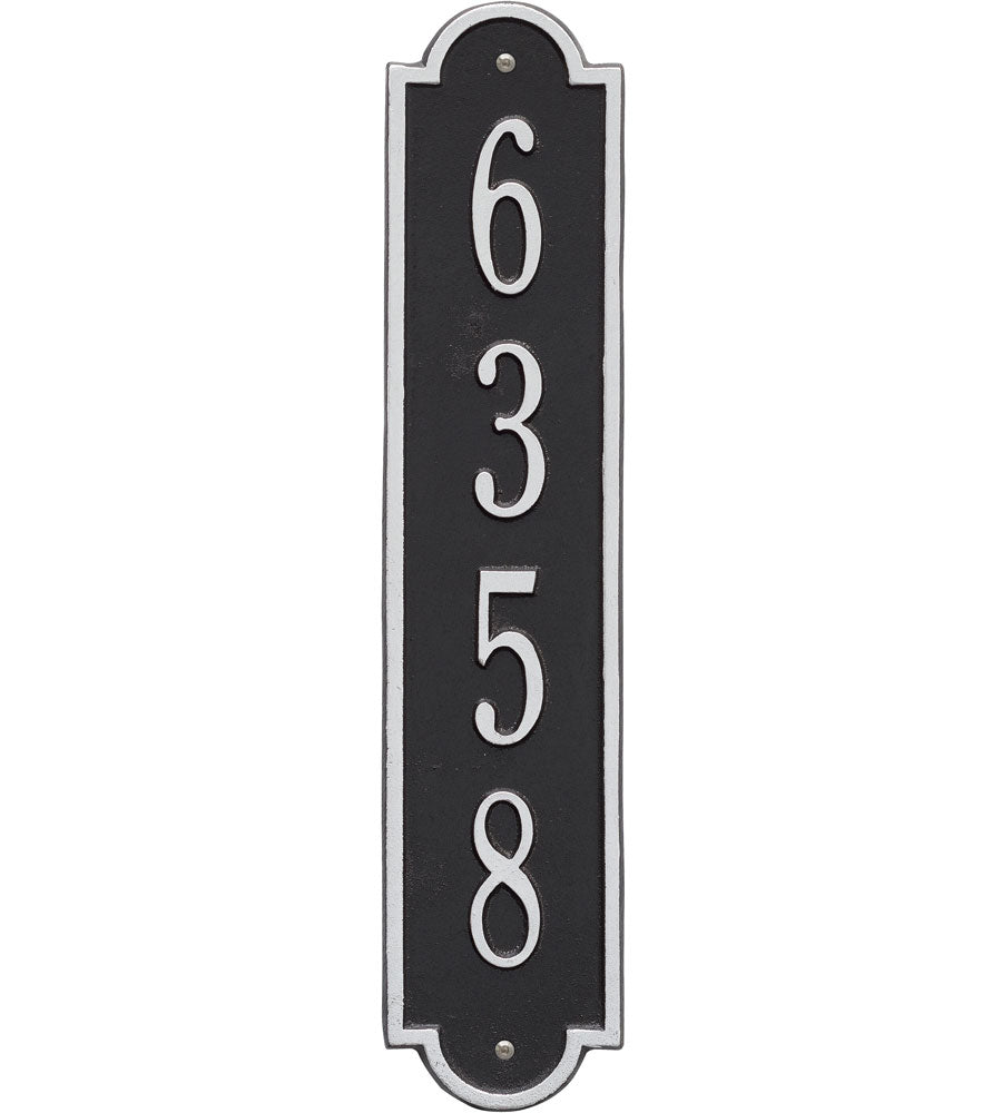 Richmond Vertical Home Address Plaque