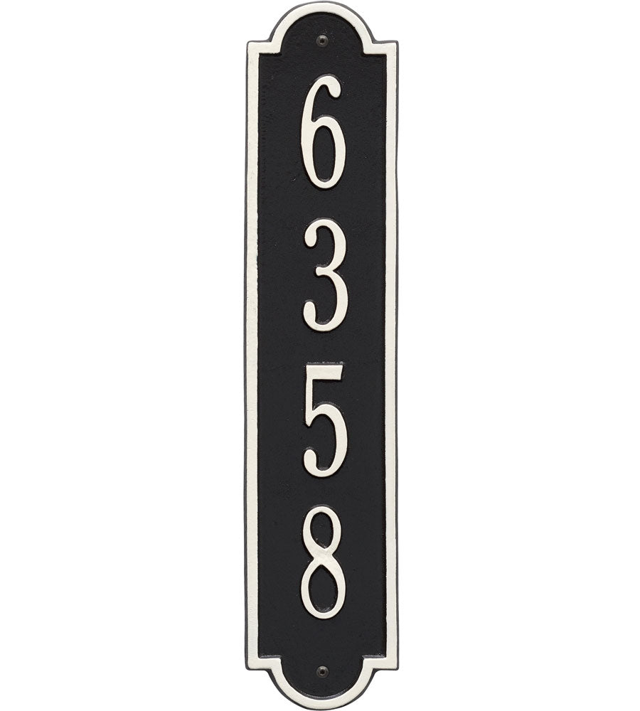 Richmond Vertical Home Address Plaque