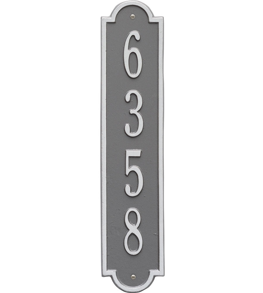 Richmond Vertical Home Address Plaque